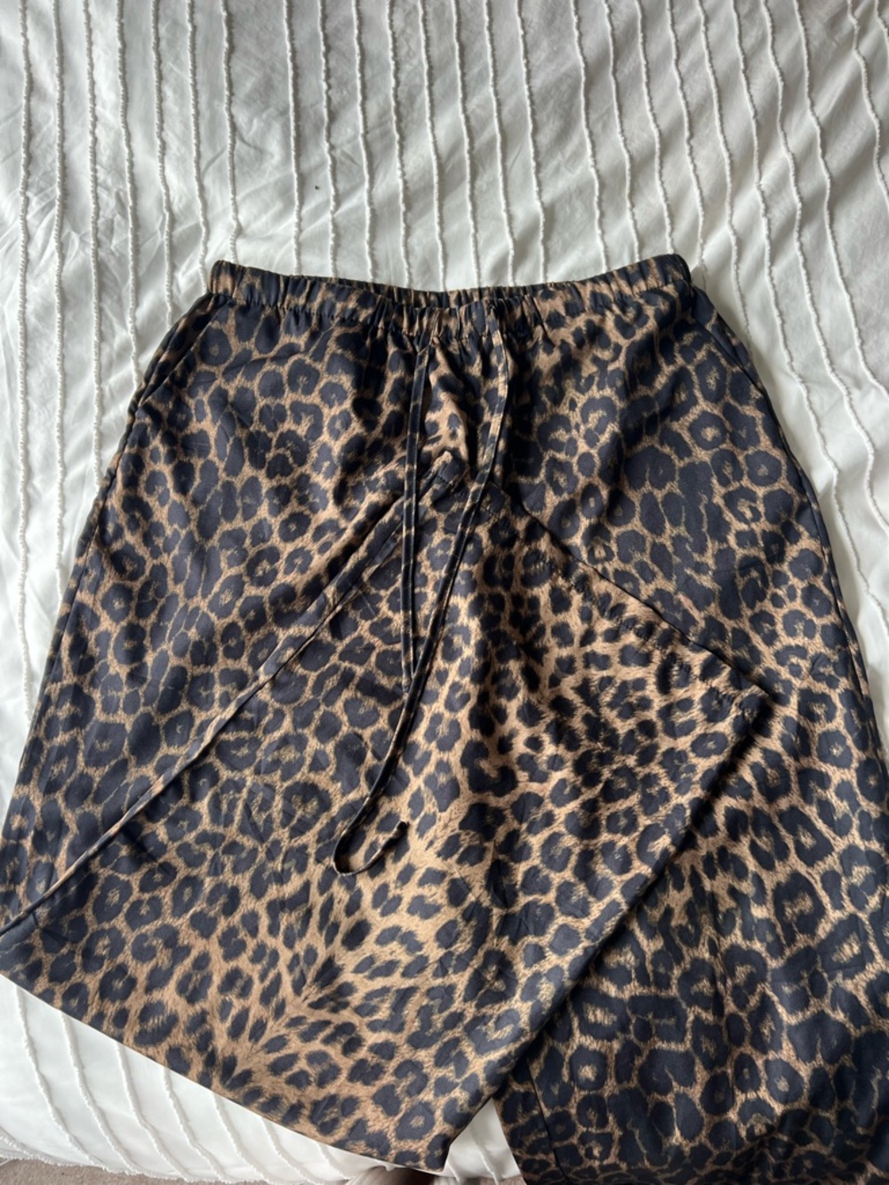 Leopard Print Pants - Brown/Black